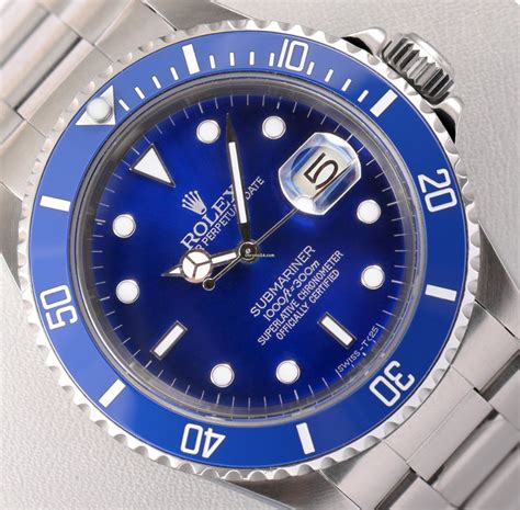 rolex submariner bleu pas cher|Rolex d'occasion.